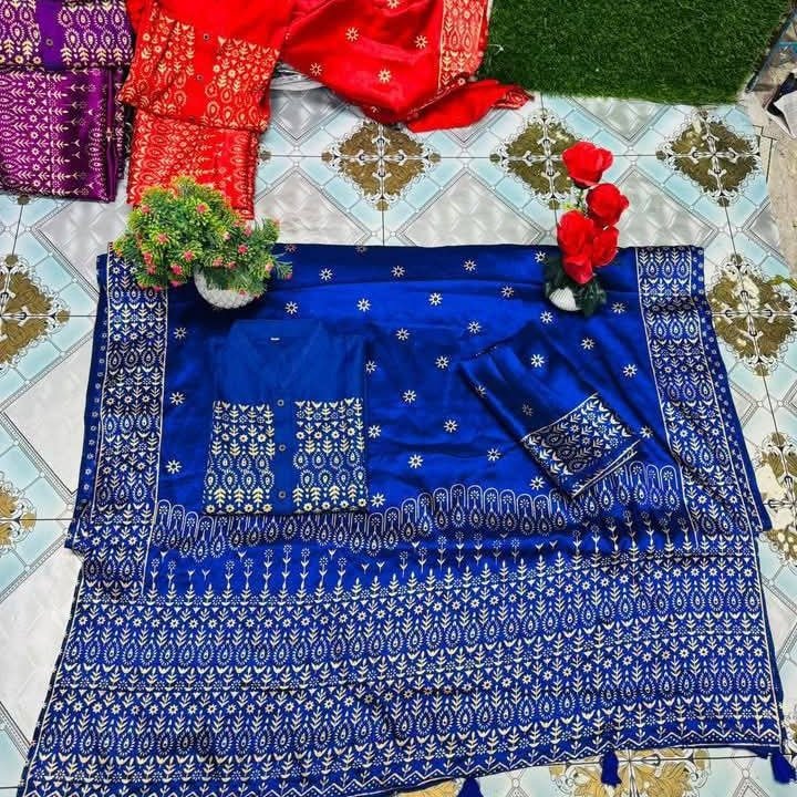 জাপানি সিল্ক শাড়ি নরম ও আরামদায়ক স্কিন প্রিন্টের নিখুঁত কাজ